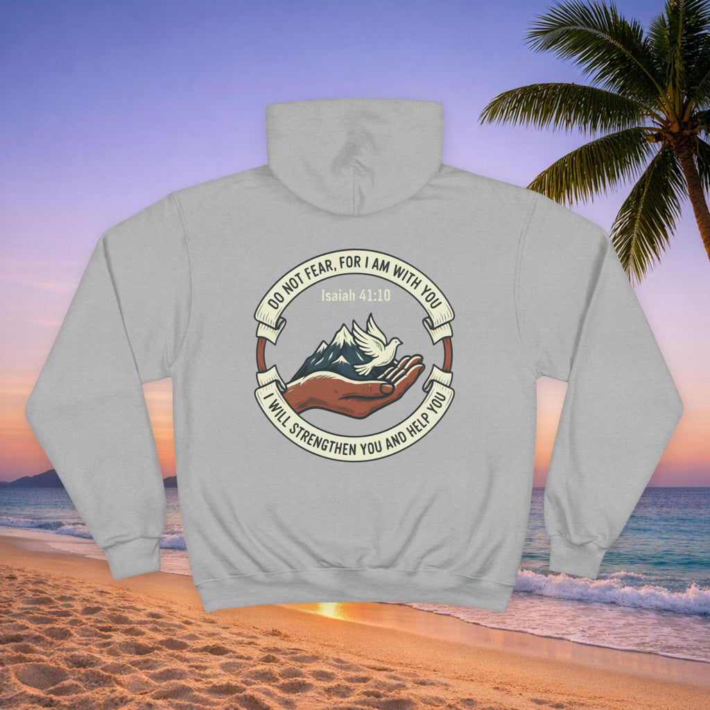 Faith Mountain Hoodie – "Do Not Fear, For I Am With You" Isaiah 41:10 Christian Pullover