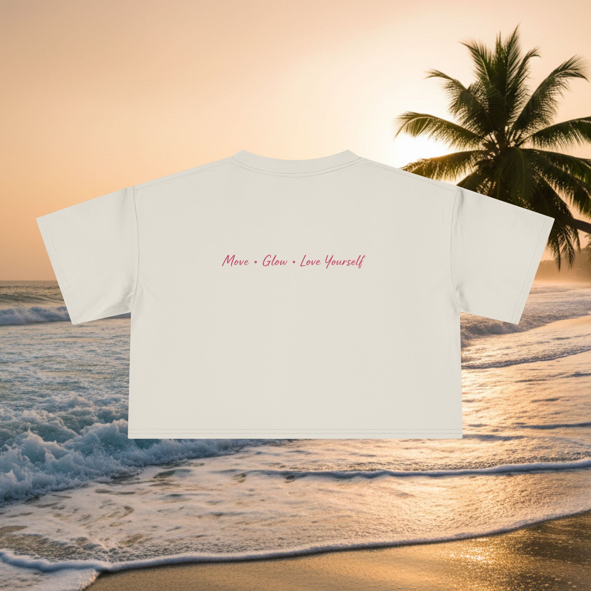 Crop Tee — "KAI-WAII" Minimal Script Graphic Top