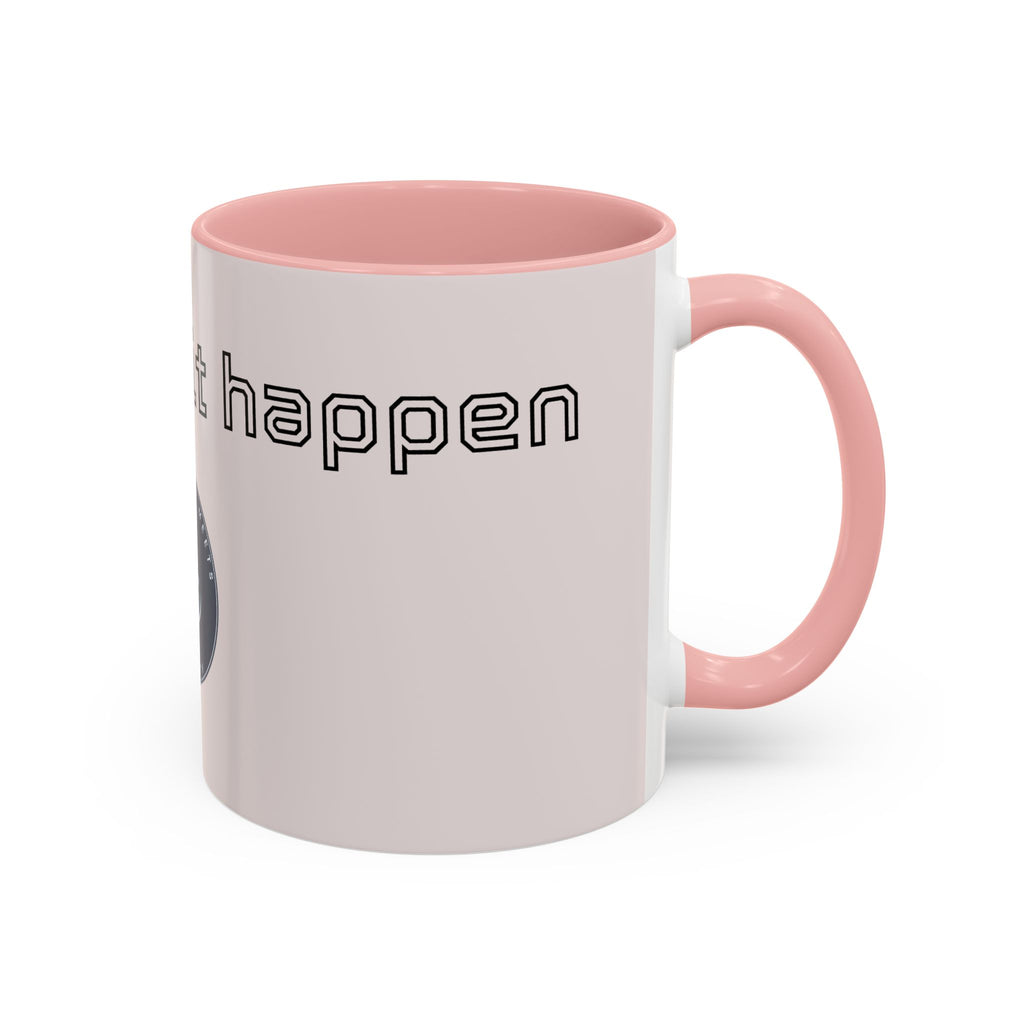 Motivational Accent Coffee Mug — "God Made It Happen" Inspirational Latte Mug
