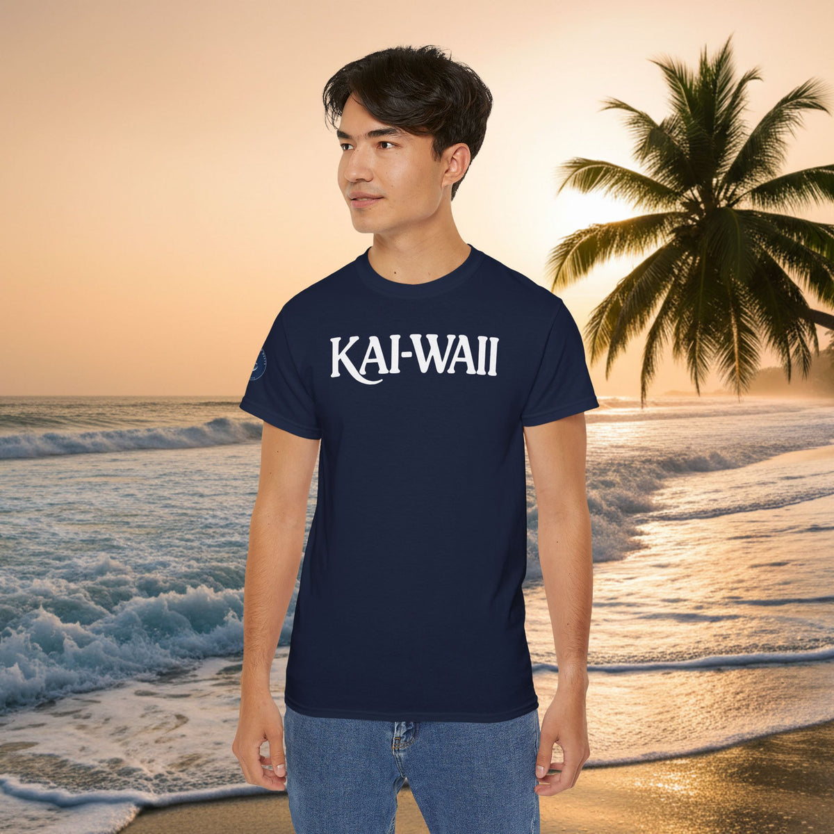 KAI-WAII Beach T-Shirt — Vintage Hawaiian Surf Tee