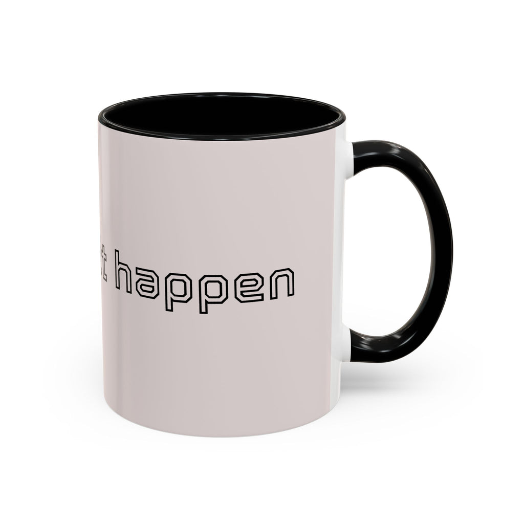 Motivational Accent Coffee Mug — "God Made It Happen" Inspirational Latte Mug