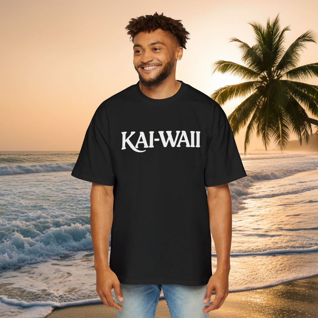 KAI-WAII Oversized Tee — "Shit I Don't Have Time For" Beach Graphic Shirt
