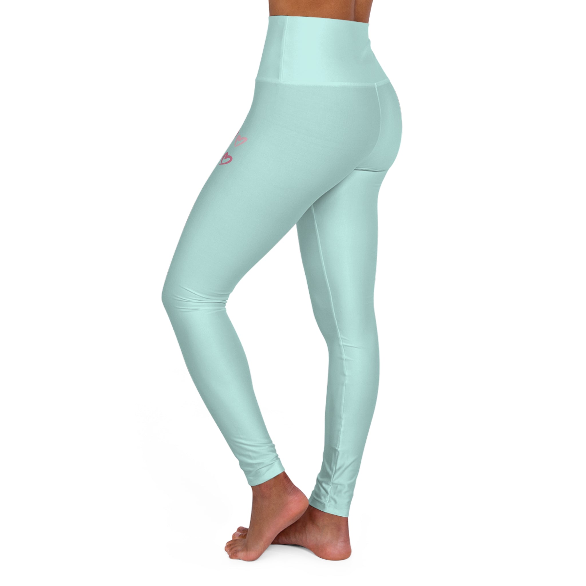 KAI-WAII Women Mint High-Waist Heart Print