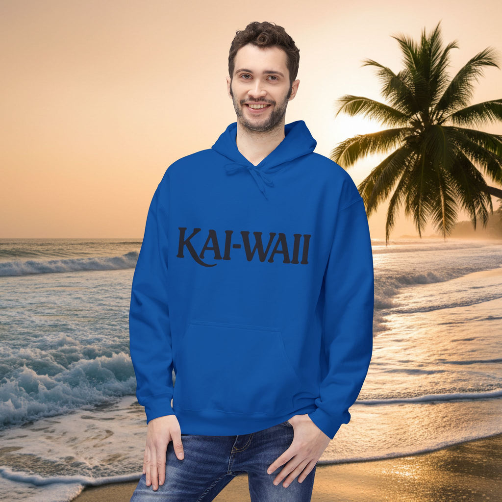 KAI-WAII Bold Text Hoodie — Minimalist Streetwear Pullover
