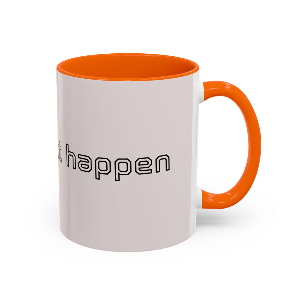 Motivational Accent Coffee Mug — "God Made It Happen" Inspirational Latte Mug