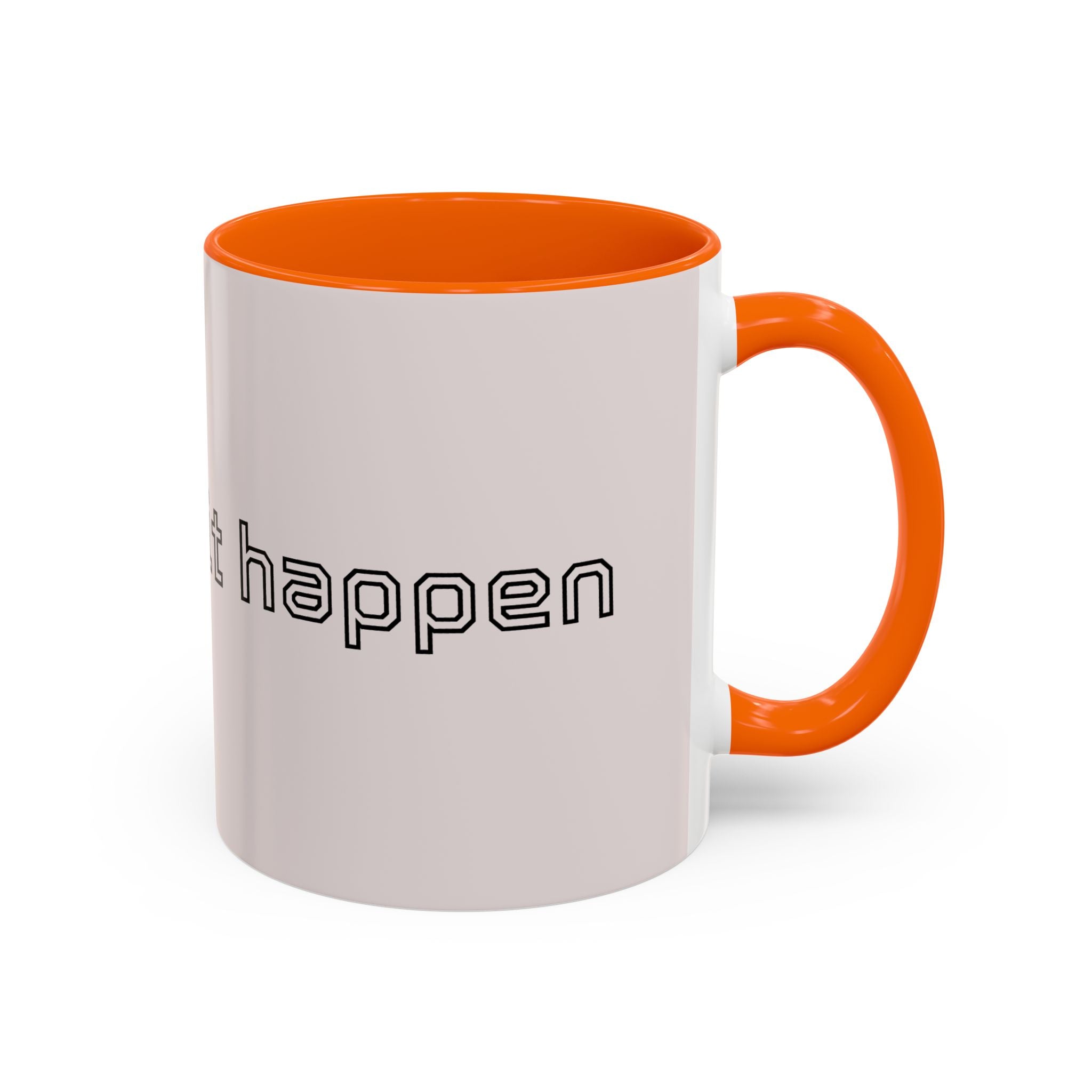 Motivational Accent Coffee Mug — "God Made It Happen" Inspirational Latte Mug