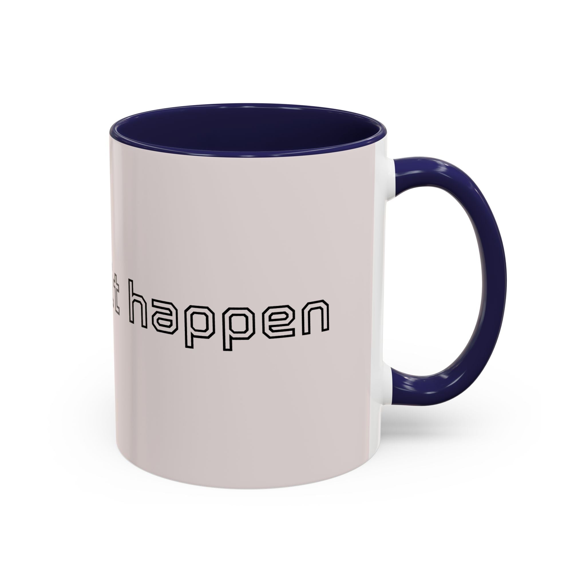 Motivational Accent Coffee Mug — "God Made It Happen" Inspirational Latte Mug