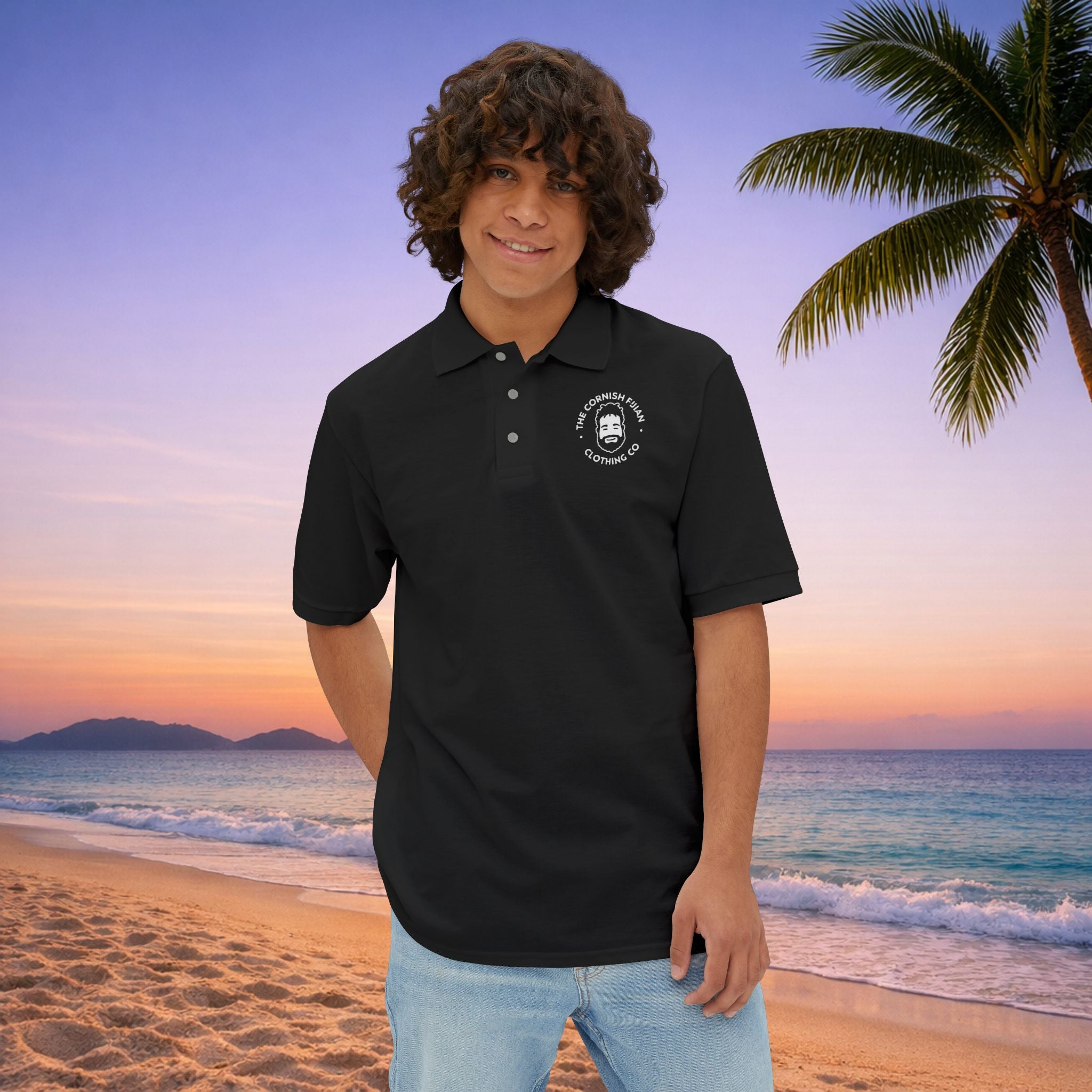 'The Cornish Fijian' - Men's Pique Polo