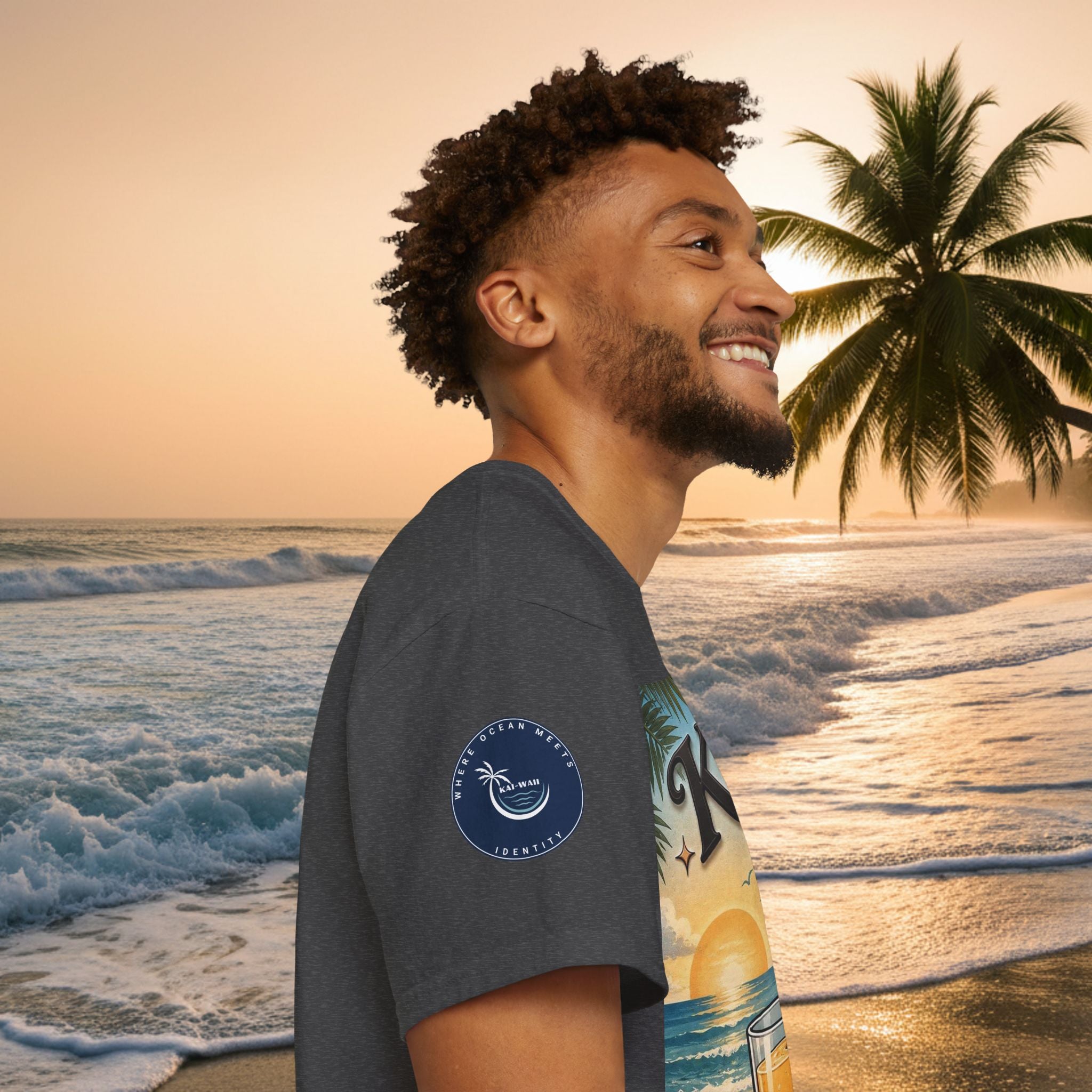 T-Shirt — KAI-WAII 'Paws and Relax' Beach Dog Graphic Tee