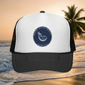 Coastal Vibes Trucker Cap â€” Ocean Club Palm Patch Snapback