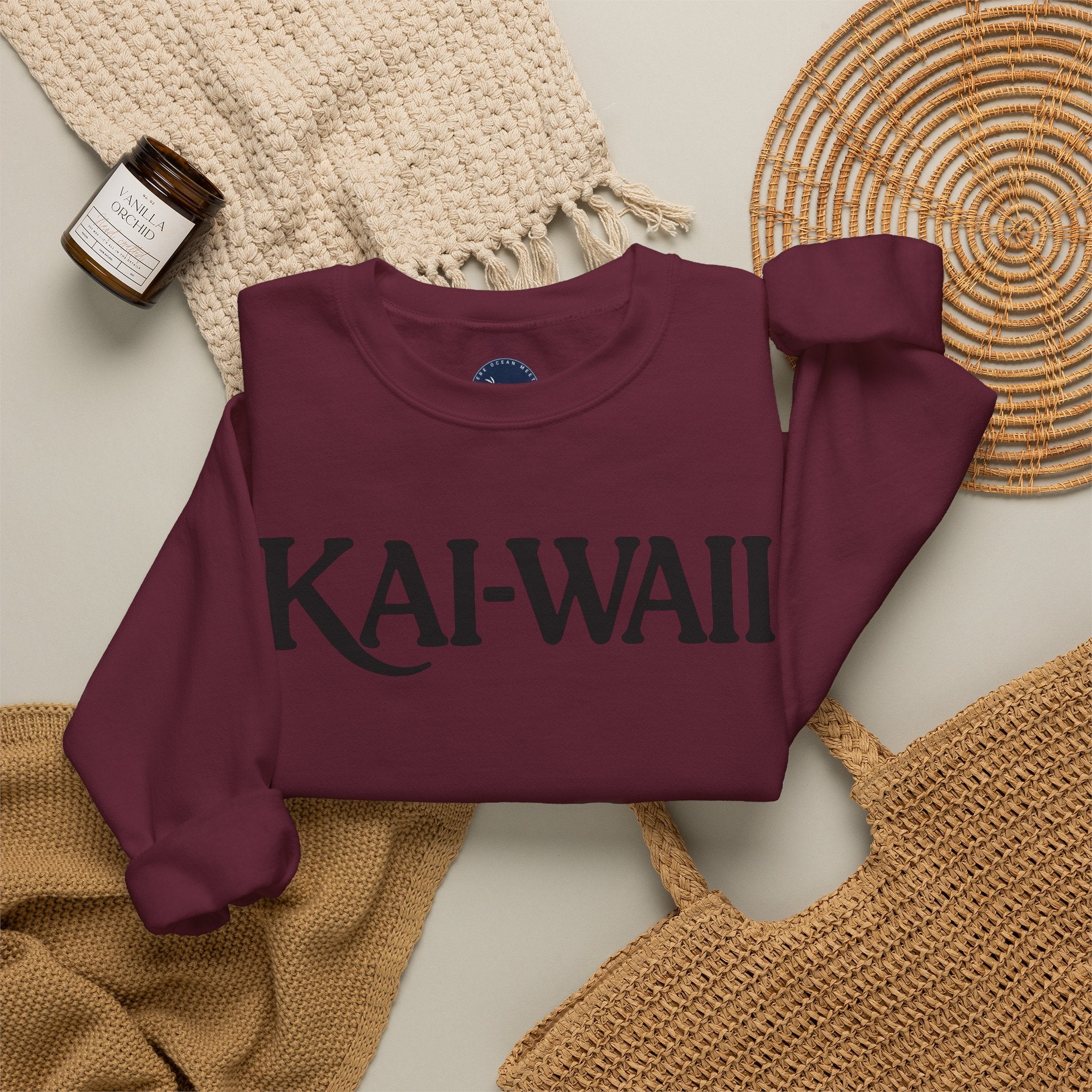 Crewneck Sweatshirt — "Keep Calm and Let Jesus Take the Wheel"