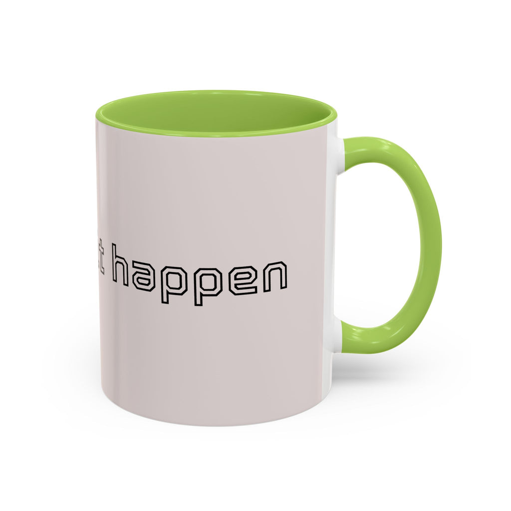 Motivational Accent Coffee Mug — "God Made It Happen" Inspirational Latte Mug