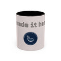 Motivational Accent Coffee Mug — "God Made It Happen" Inspirational Latte Mug