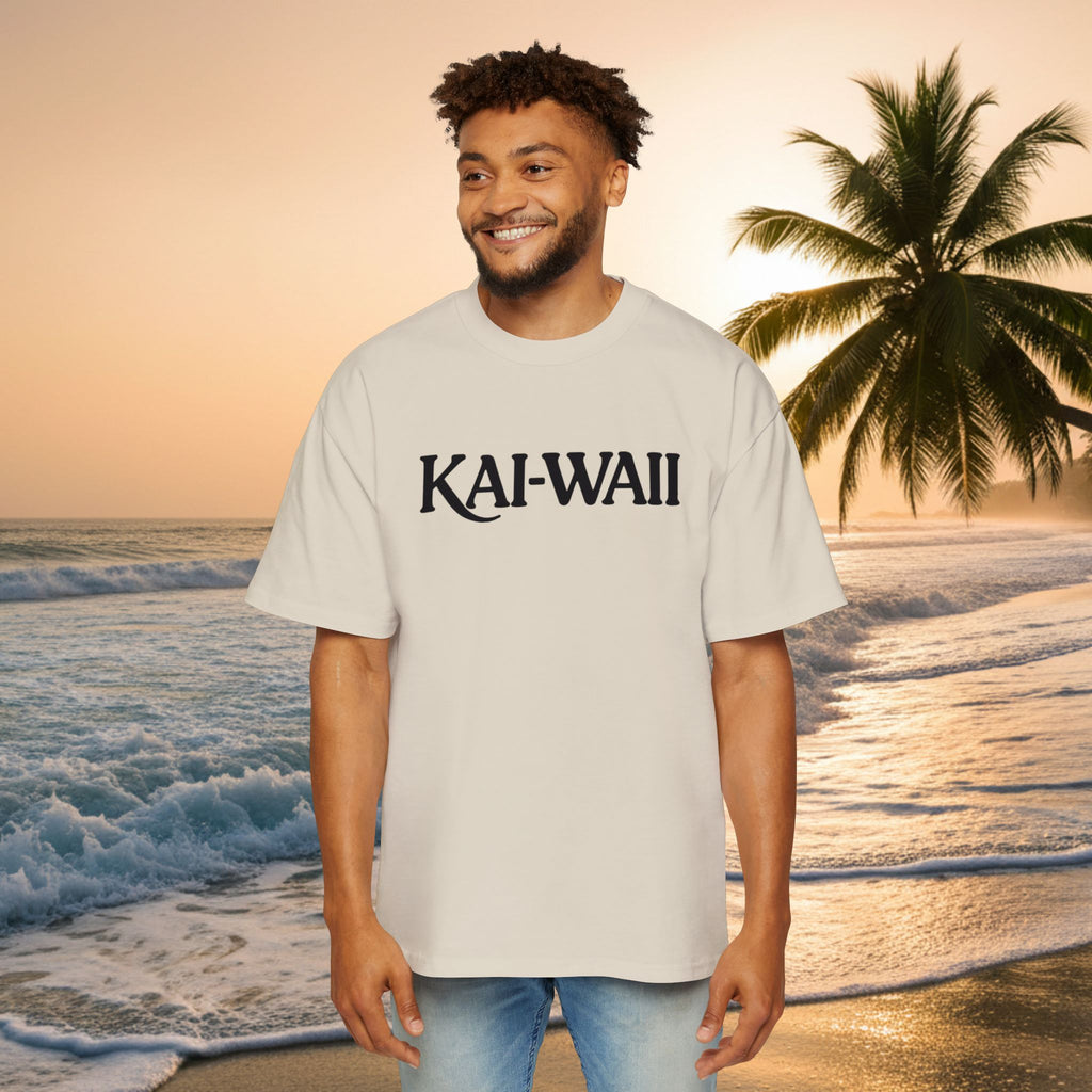 KAI-WAII Oversized Tee — "Shit I Don't Have Time For" Beach Graphic Shirt