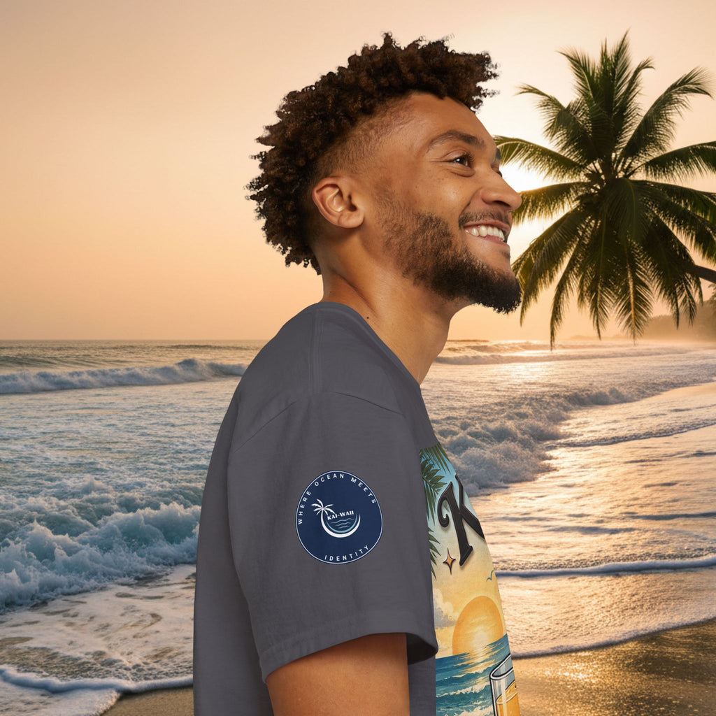 T-Shirt — KAI-WAII 'Paws and Relax' Beach Dog Graphic Tee