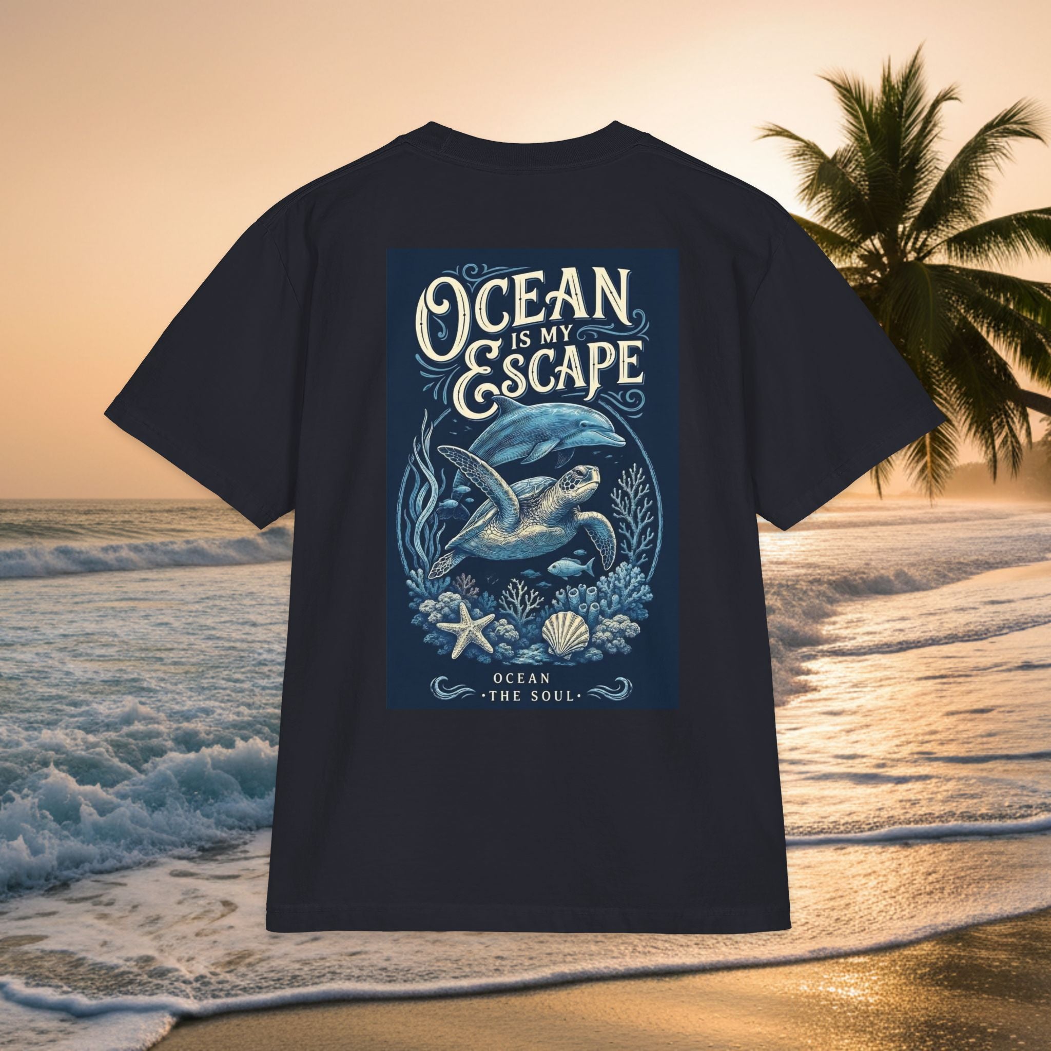 Ocean Escape T-Shirt — "KAI-WAII" Whale Graphic Premium Beach Tee