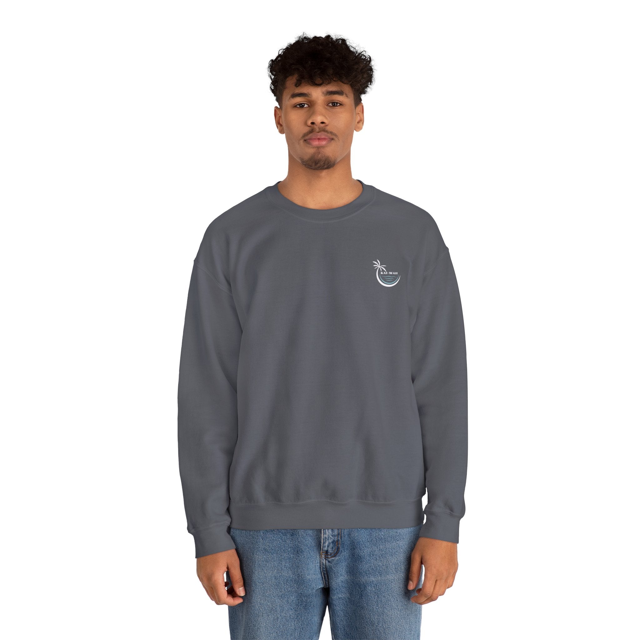 Keep Calm Crewneck Sweatshirt — "Keep Calm and Let Jesus Take the Wheel"