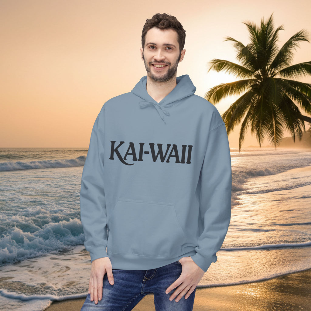 KAI-WAII Bold Text Hoodie — Minimalist Streetwear Pullover