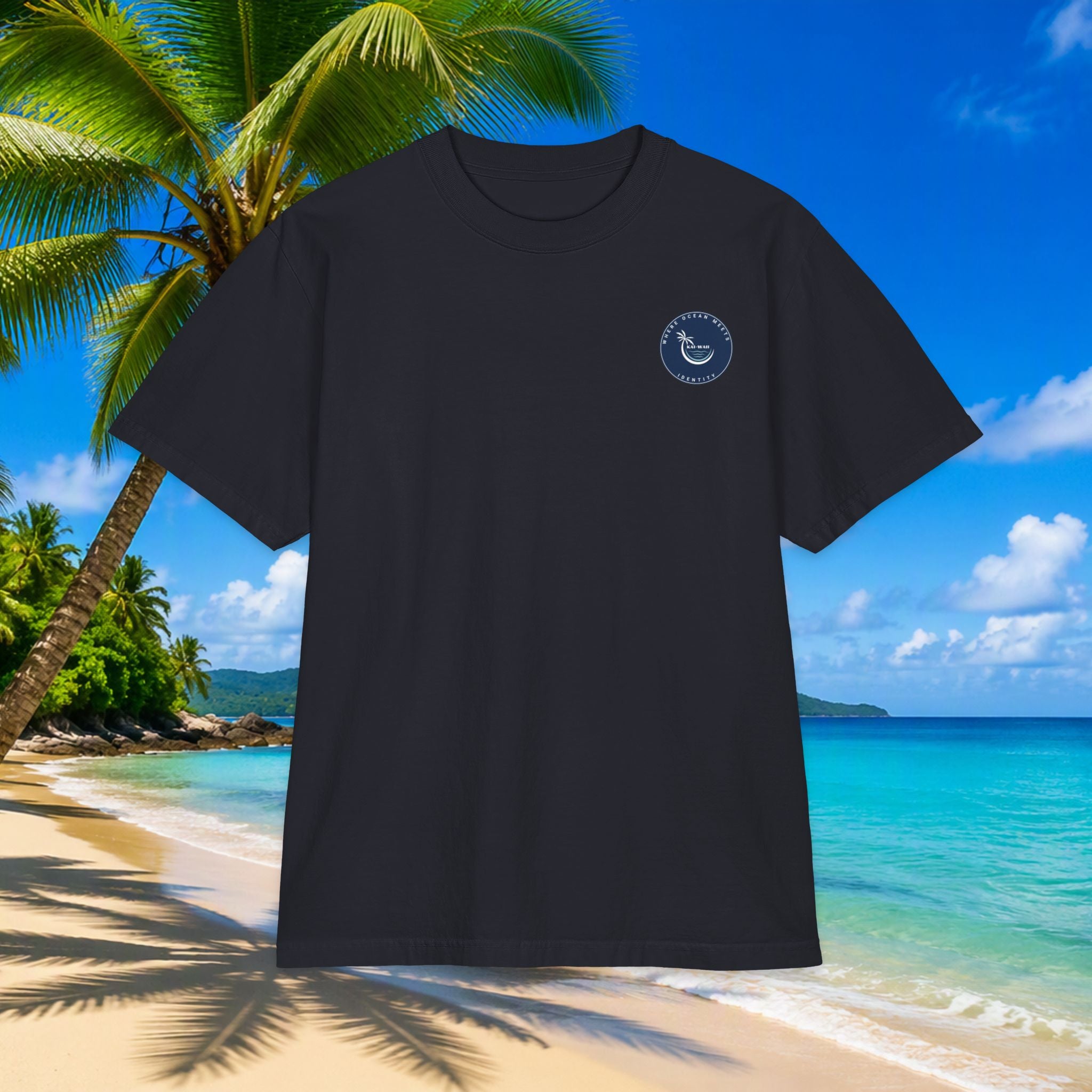 Ocean Is My Escape T‑Shirt — Coastal Whale & Seashell Premium Graphic Tee