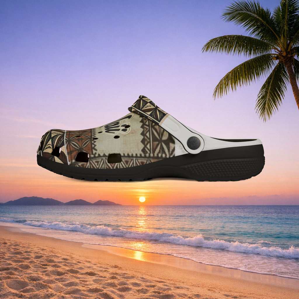 Kai-Waii Unisex Tropical Pattern EVA Foam Clogs/Slip-ons