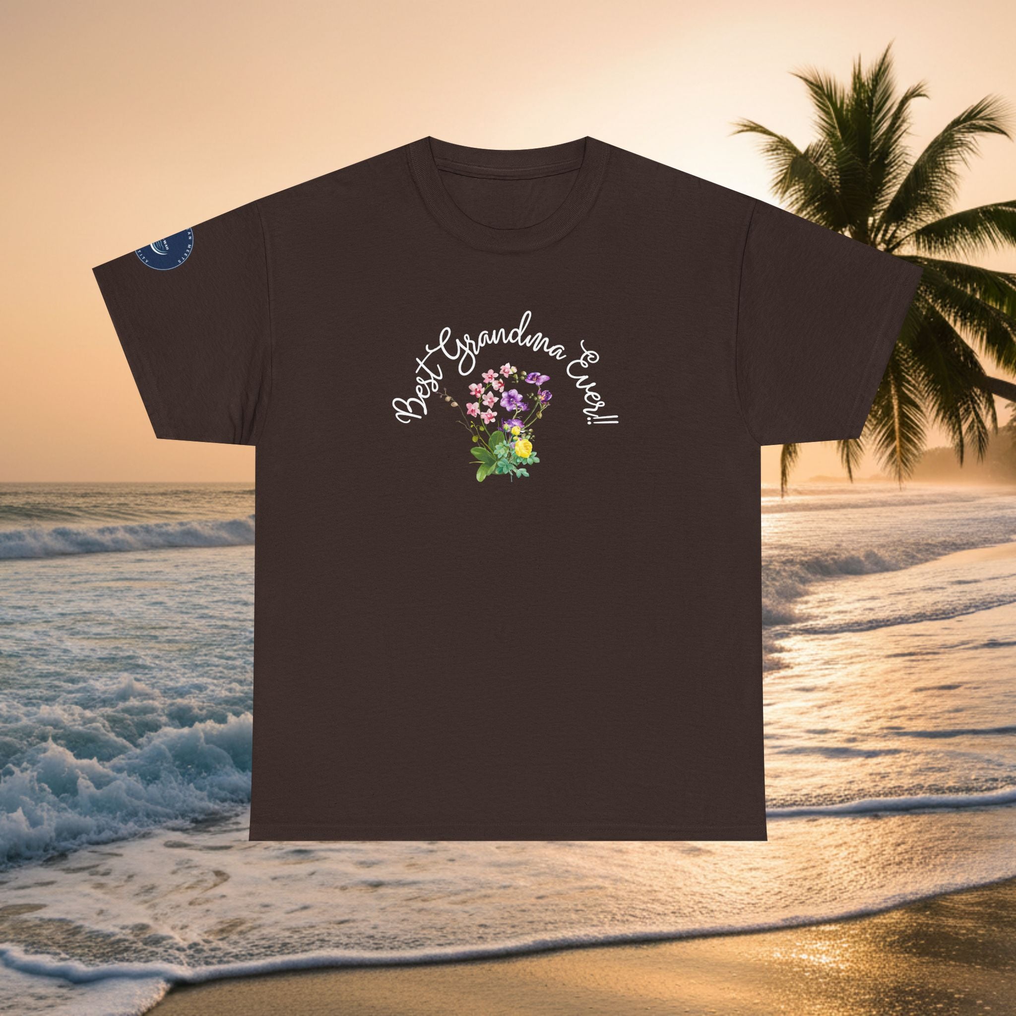 'Best Grandma Ever' Floral T-Shirt — Gift Tee for Grandma, Mother's Day & Birthday