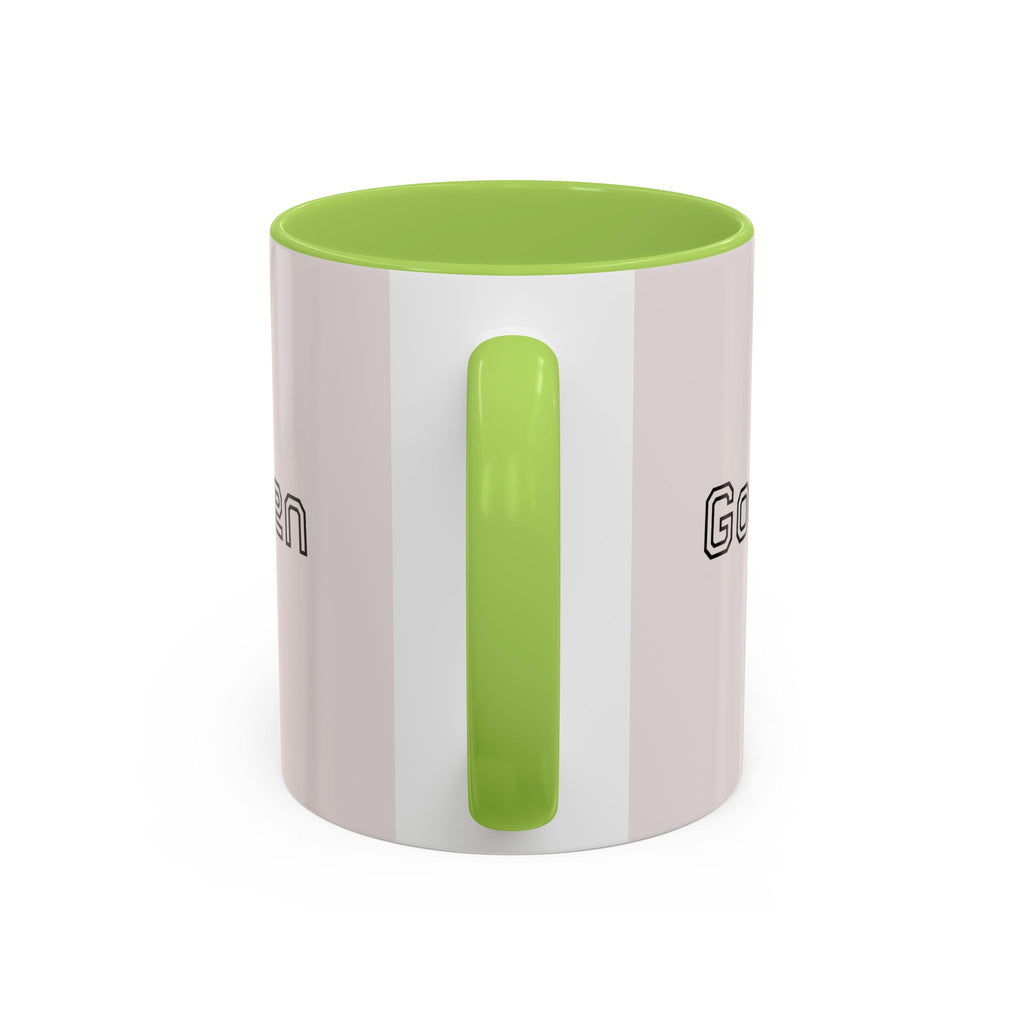 Motivational Accent Coffee Mug — "God Made It Happen" Inspirational Latte Mug