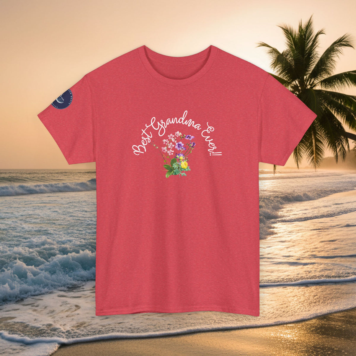 'Best Grandma Ever' Floral T-Shirt — Gift Tee for Grandma, Mother's Day & Birthday