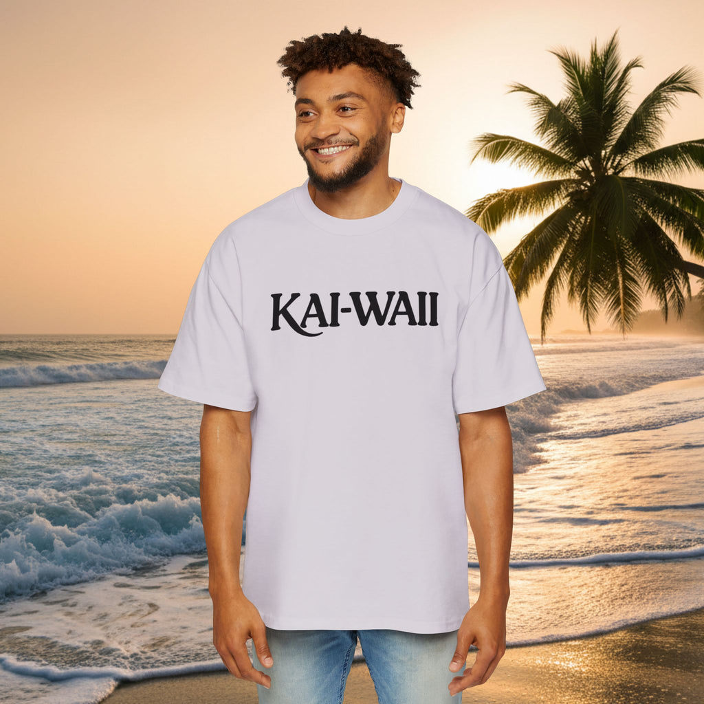 KAI-WAII Oversized Tee — "Shit I Don't Have Time For" Beach Graphic Shirt