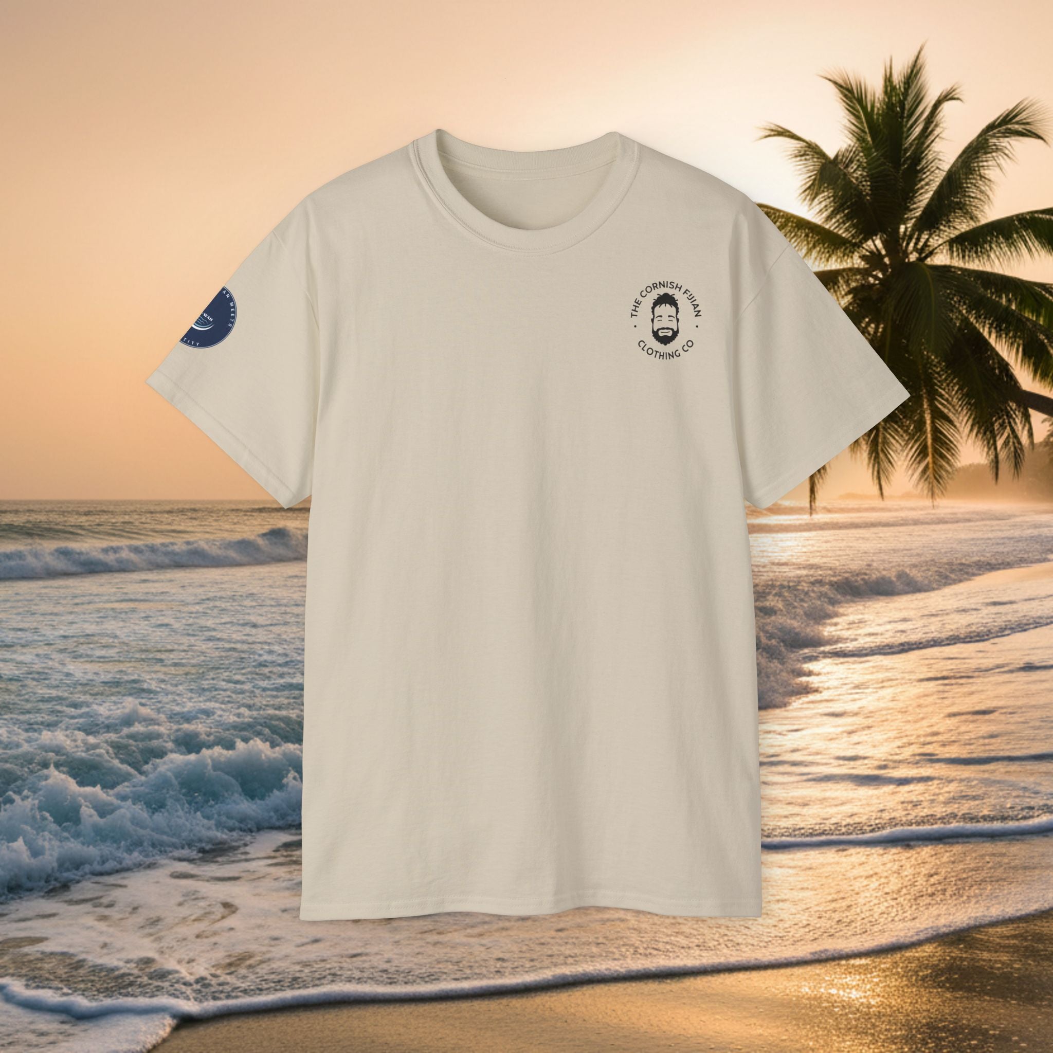 'The Cornish Fijian' Logo Medium Weight T-Shirt