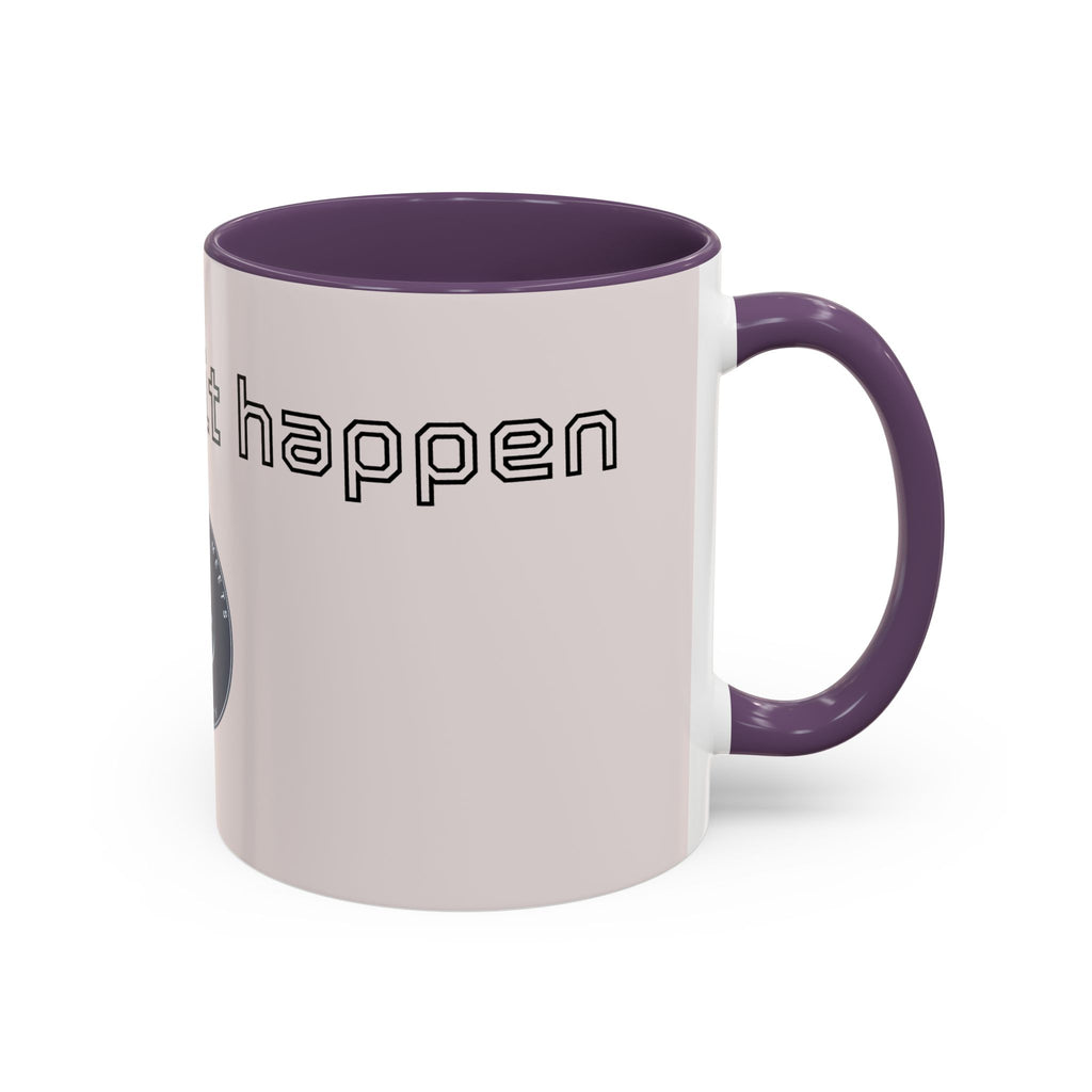 Motivational Accent Coffee Mug — "God Made It Happen" Inspirational Latte Mug