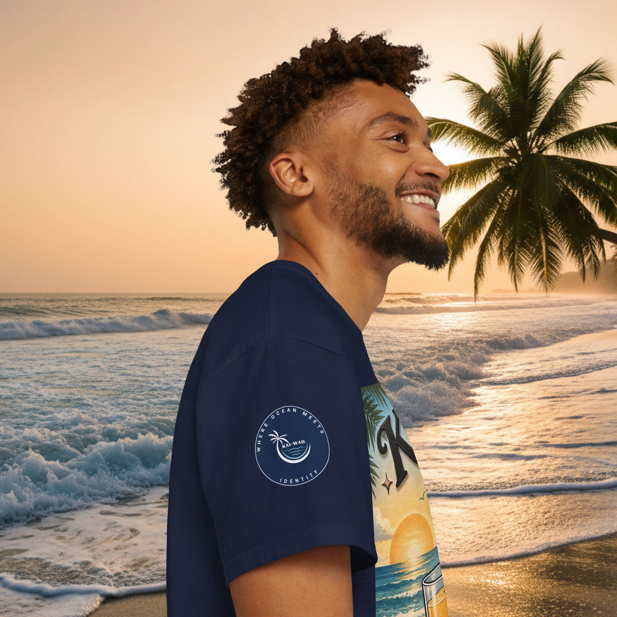 T-Shirt — KAI-WAII 'Paws and Relax' Beach Dog Graphic Tee