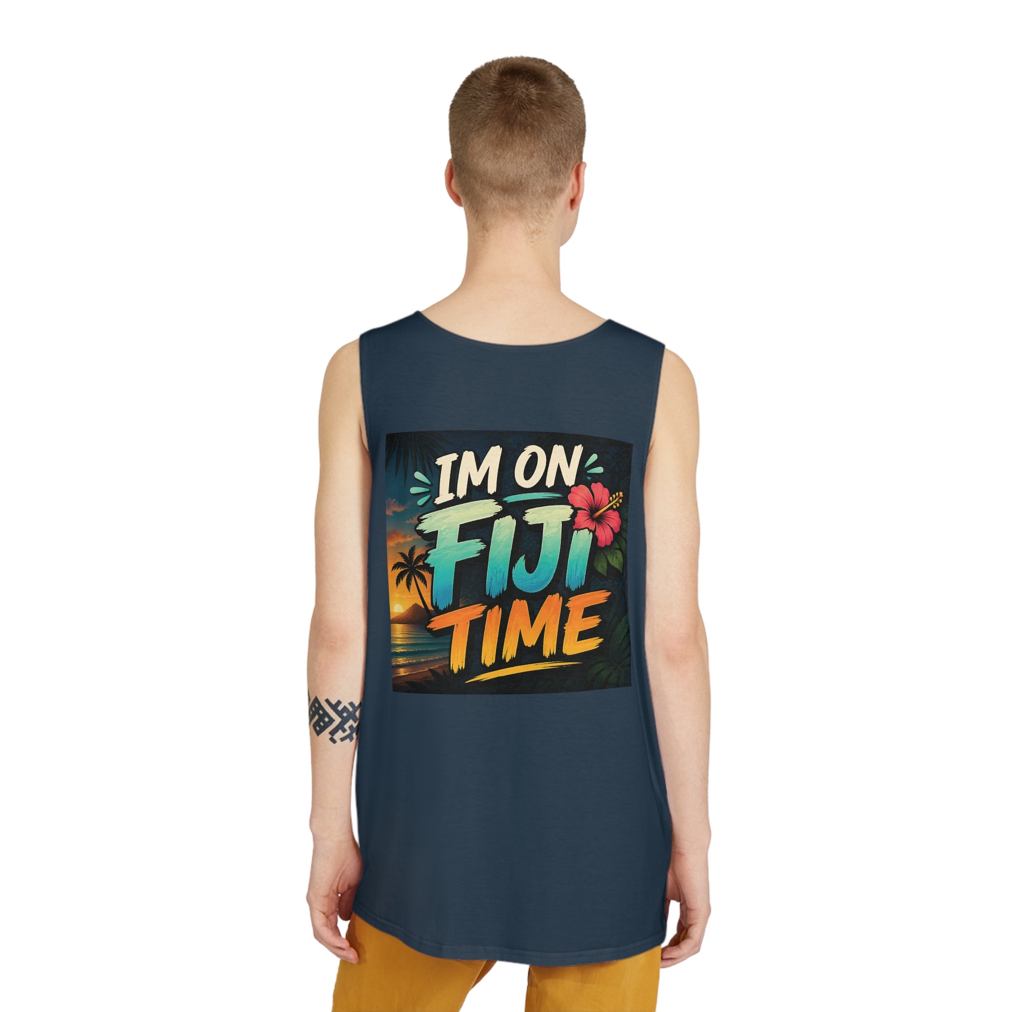 "I'm On Fiji Time" Tropical Beach Vacation Beach Tank