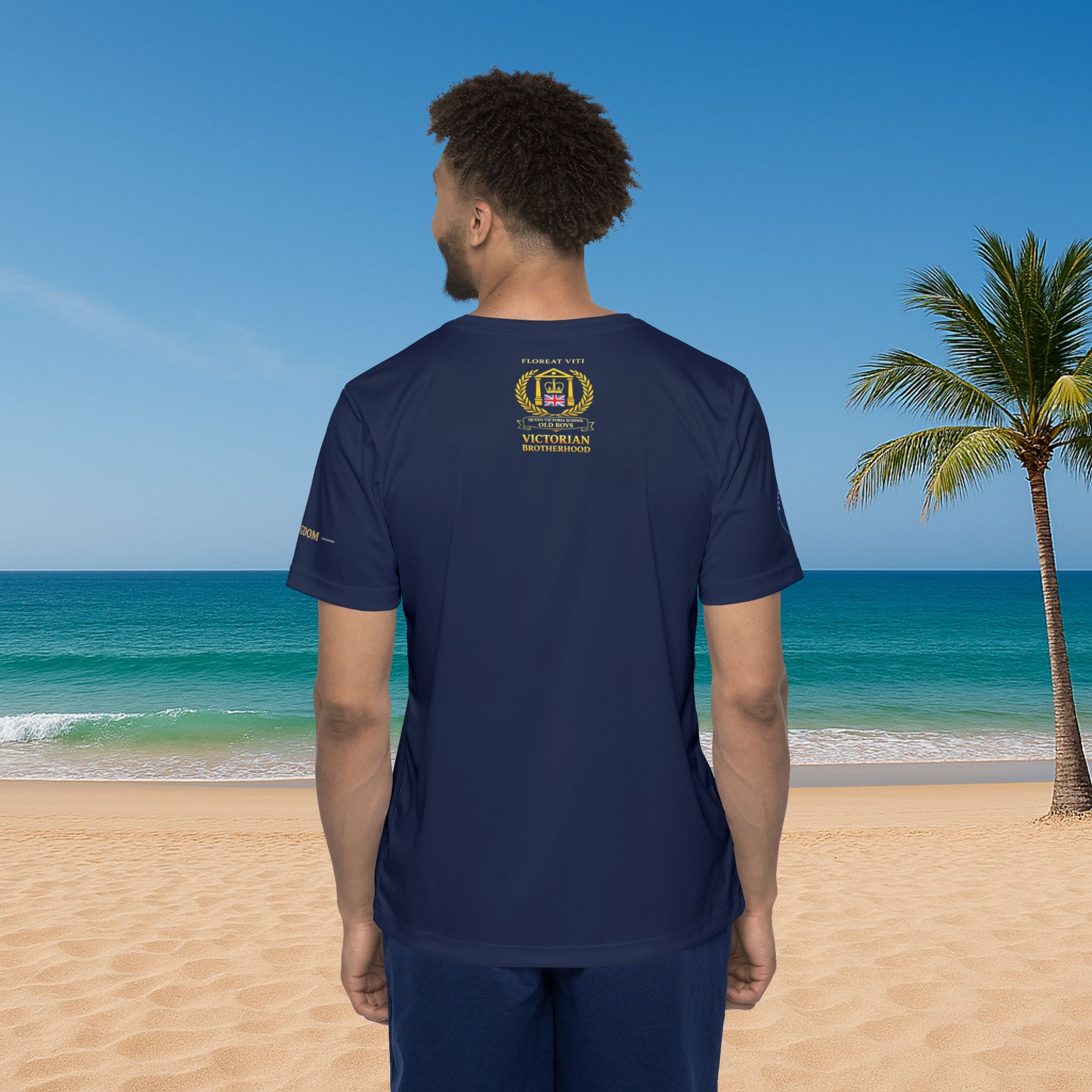 QVSOB - United Kingdom - Navy Blue Men's Sports Jersey