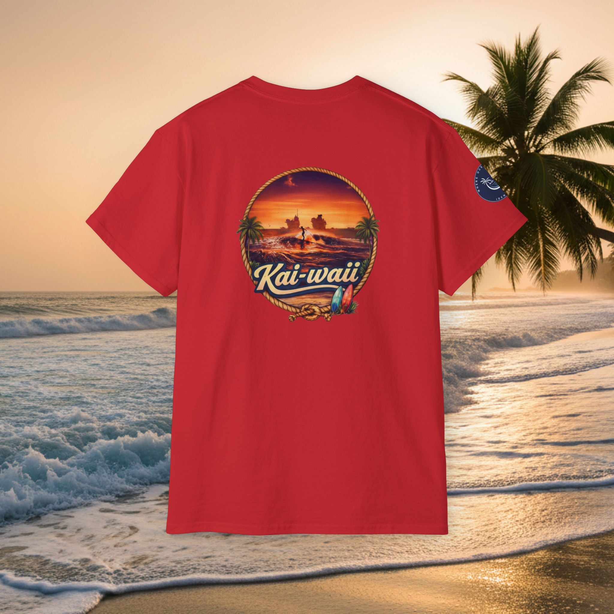 KAI-WAII Sunset Surf T-Shirt