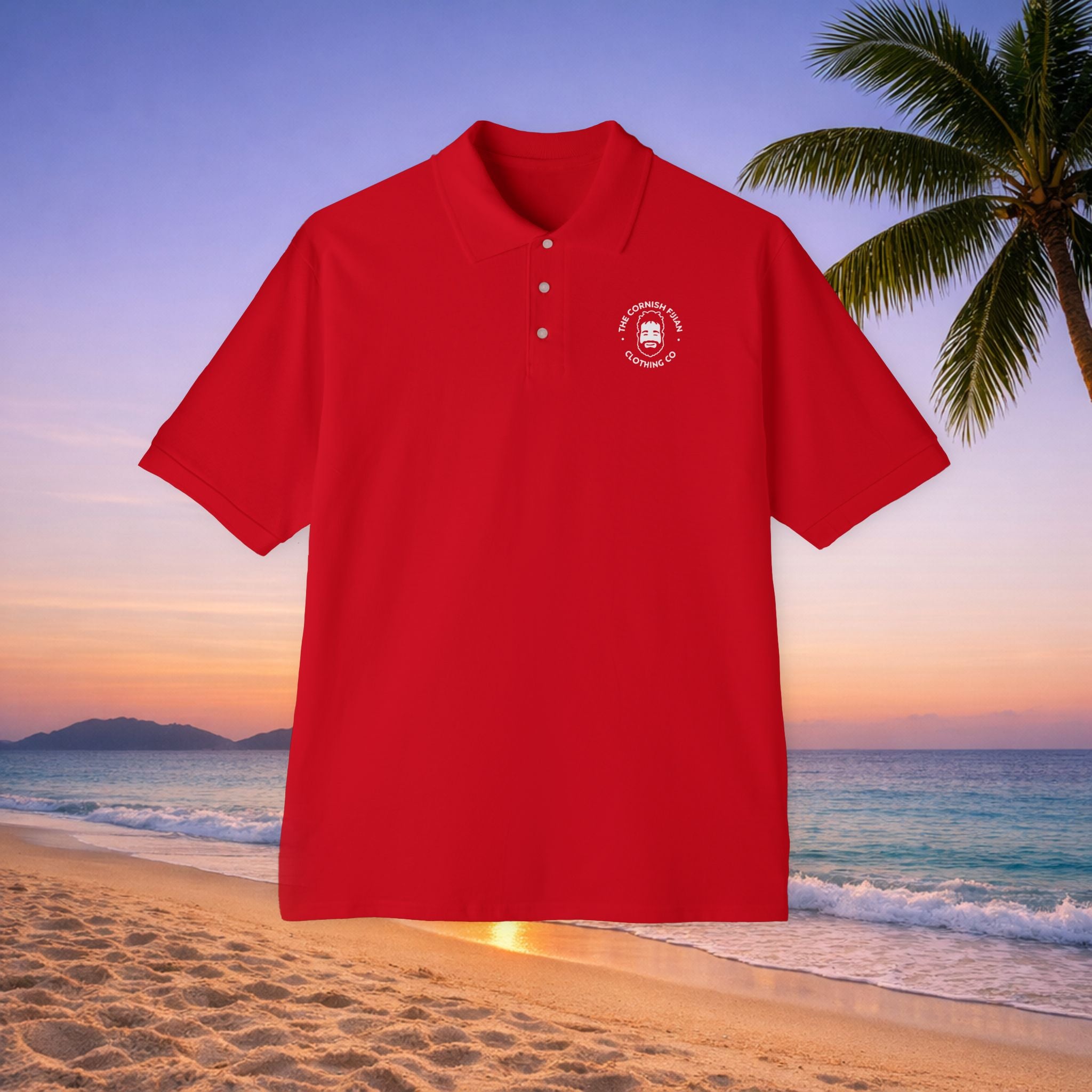 'The Cornish Fijian' - Men's Pique Polo