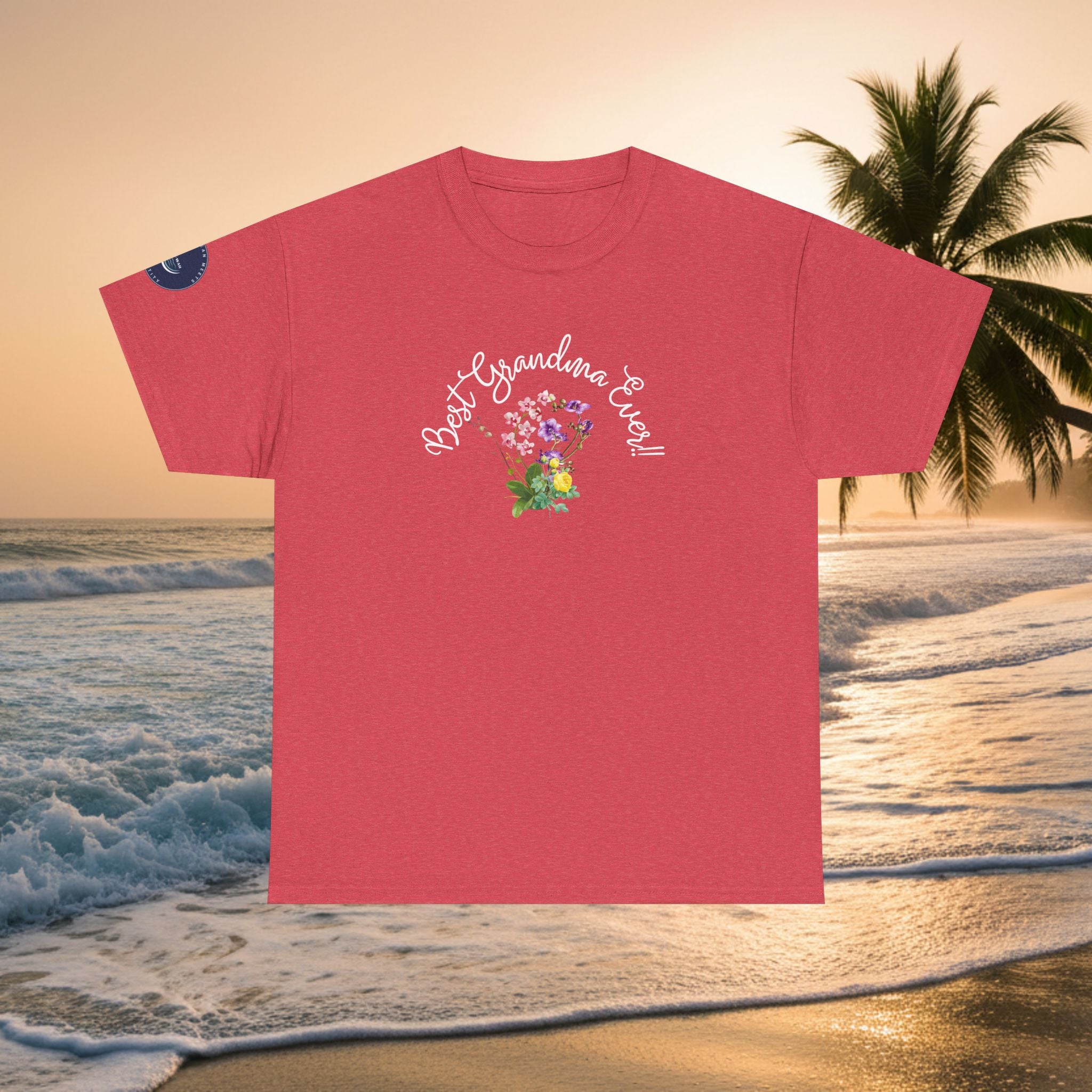 'Best Grandma Ever' Floral T-Shirt — Gift Tee for Grandma, Mother's Day & Birthday