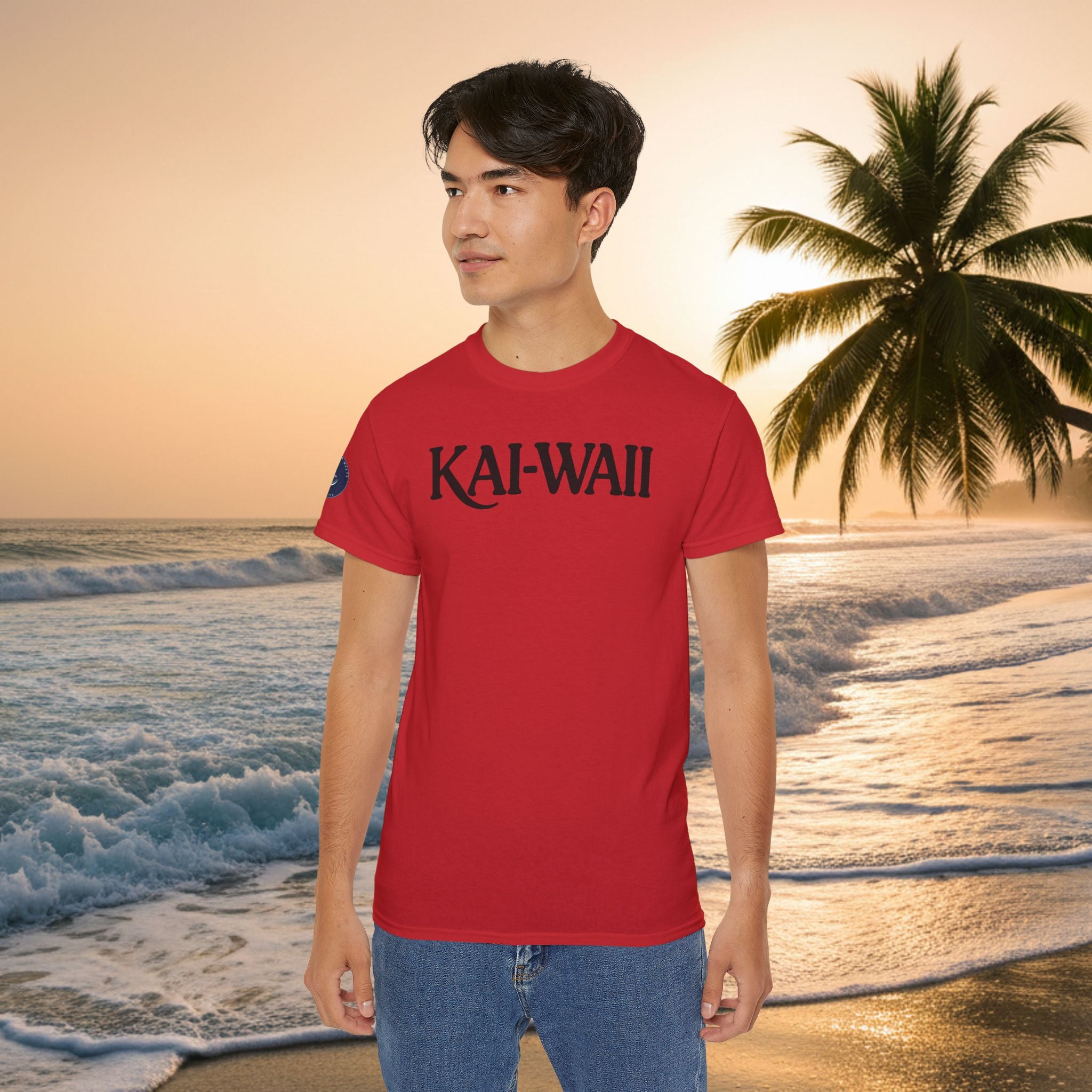 KAI-WAII Beach T-Shirt — Vintage Hawaiian Surf Tee