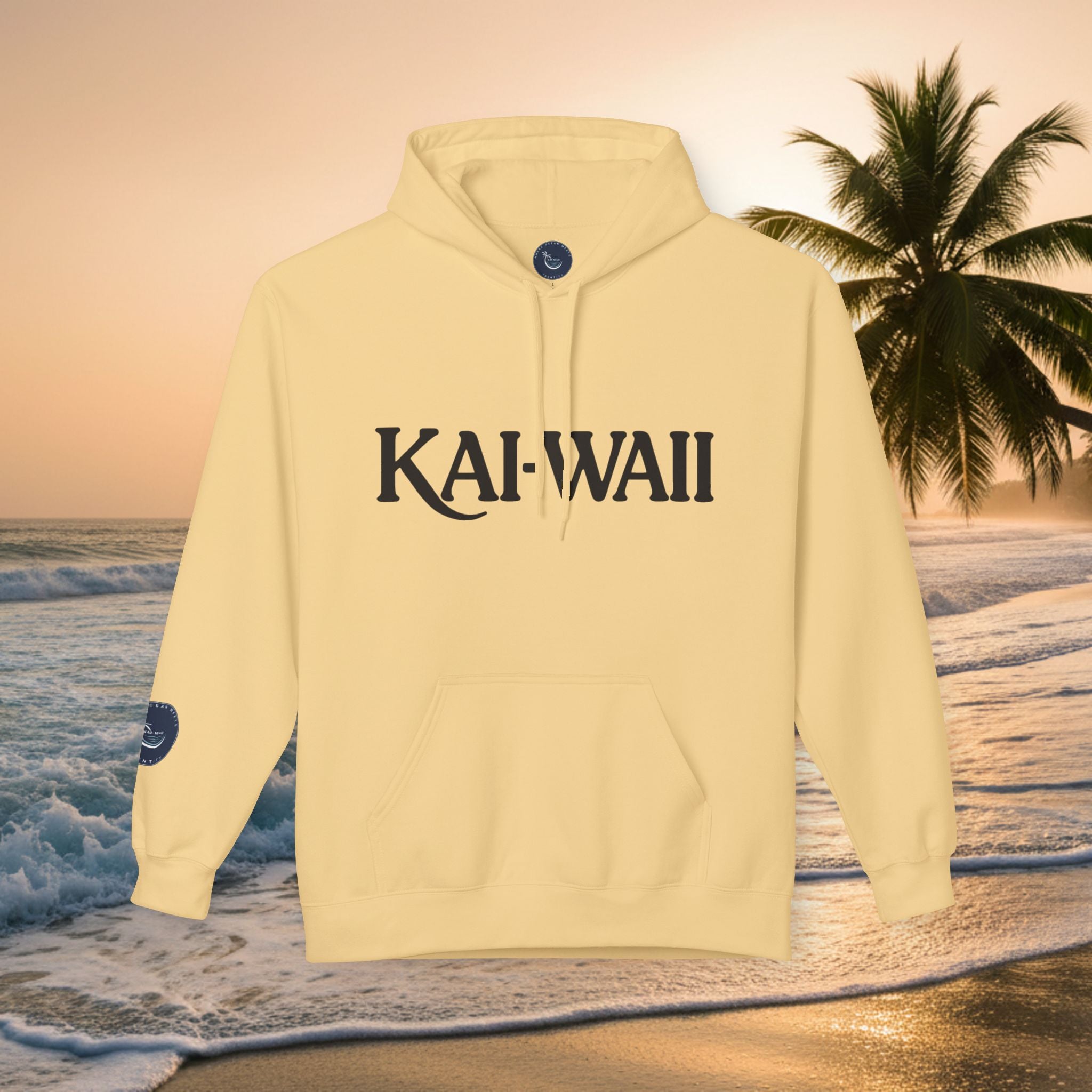 KAI-WAII Bold Text Hoodie — Minimalist Streetwear Pullover