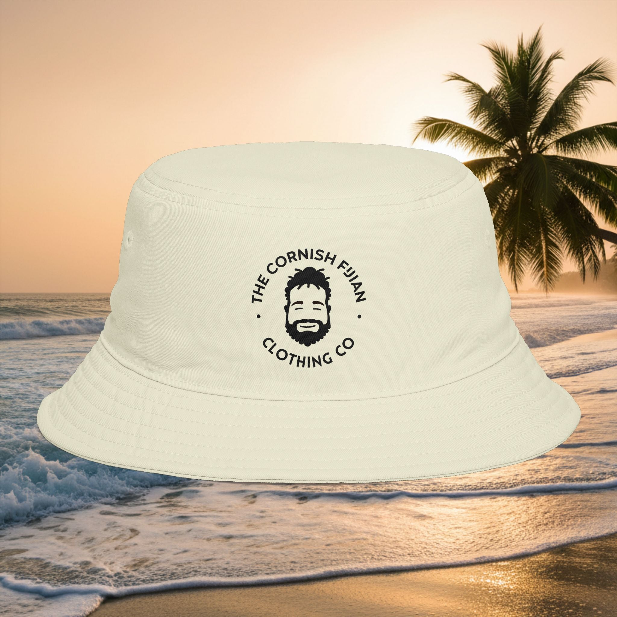 'The Cornish Fijian' Clothing Co. Embroidered Bucket Hat (Adult)