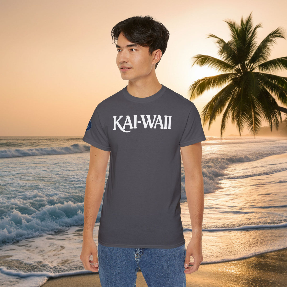 KAI-WAII Beach T-Shirt — Vintage Hawaiian Surf Tee