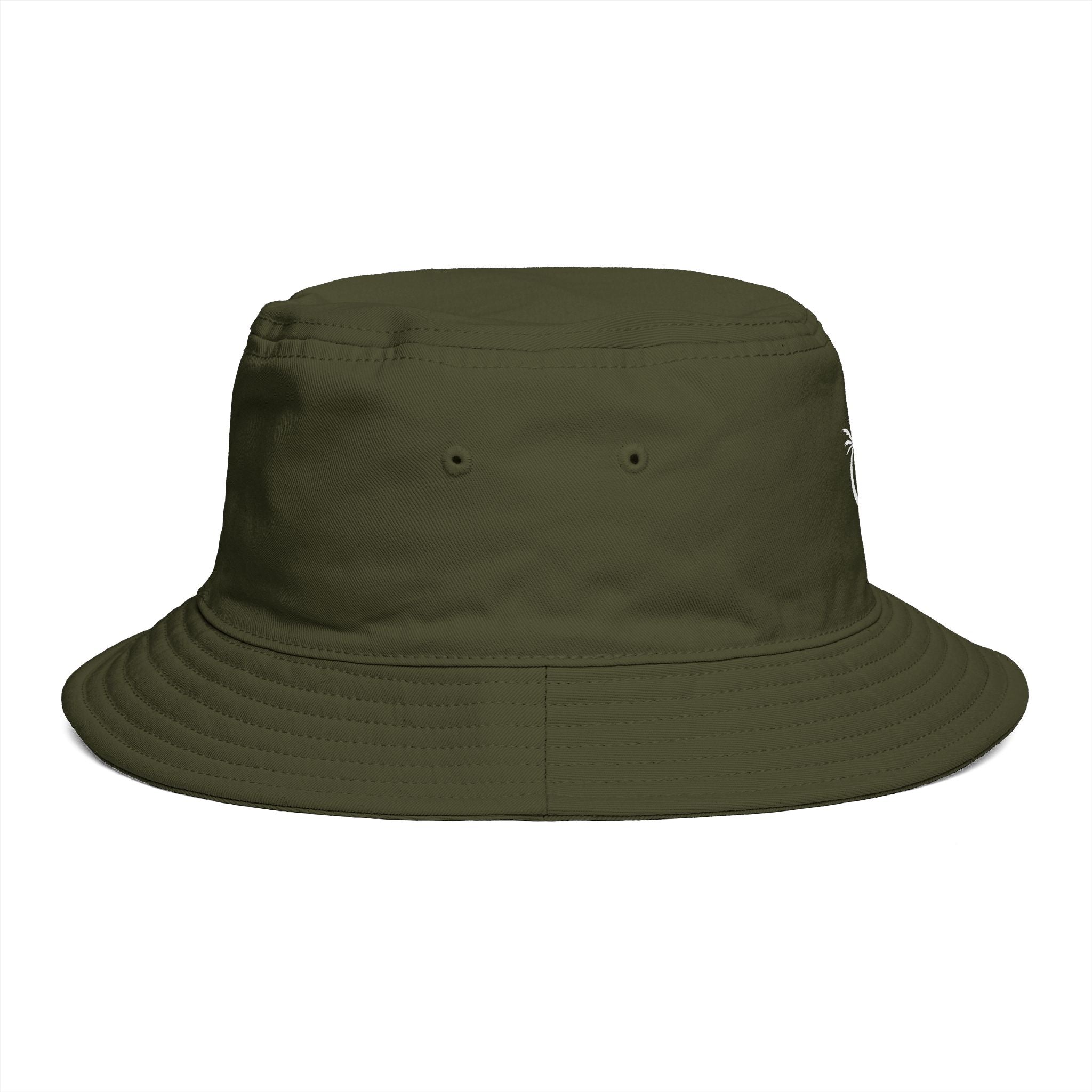 Bucket Hat – 'Kai-Waii' Tropical Palm Logo Beach Bucket Hat