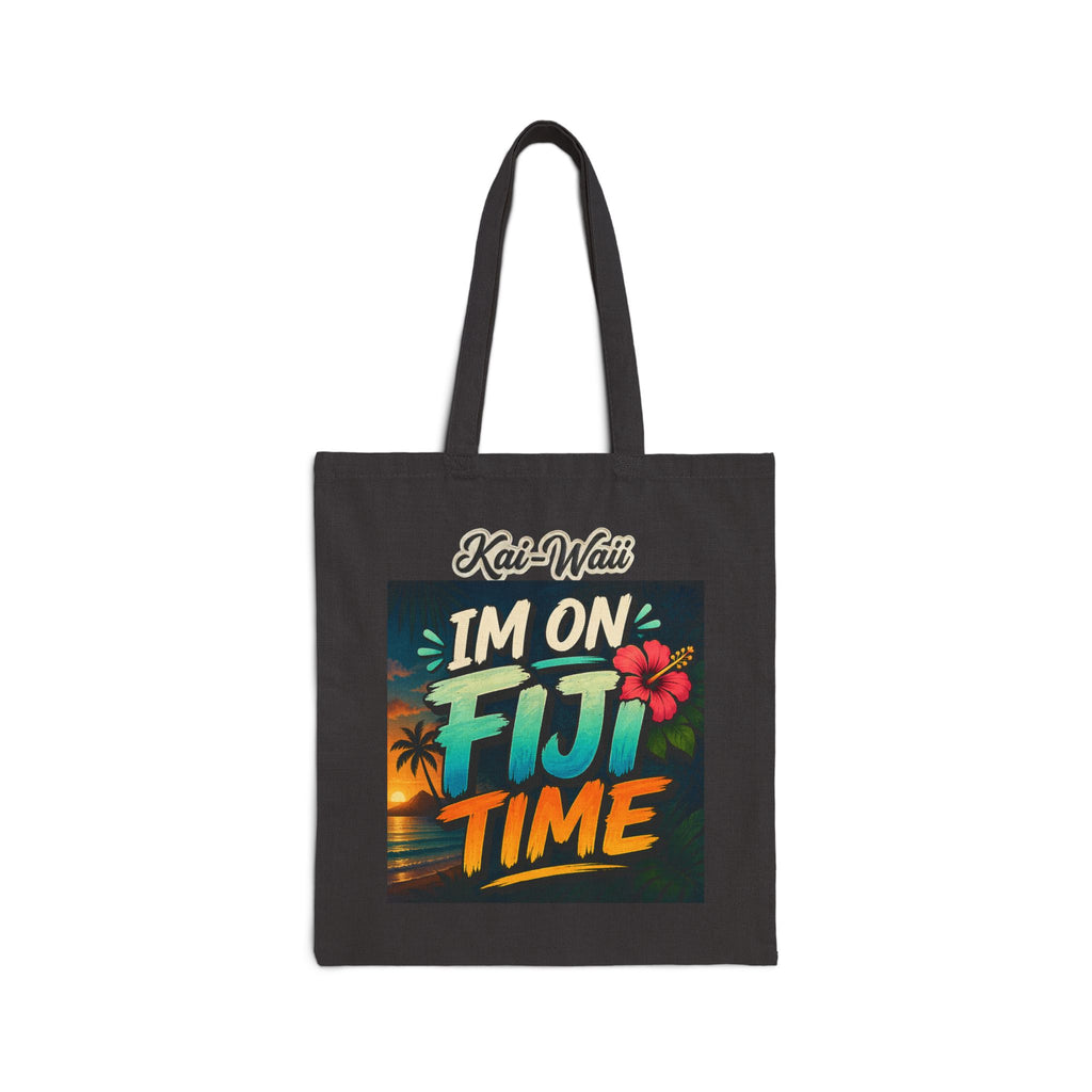 Tote Bag — Tribal Pattern "Kai-Waïi" Cotton Canvas Tote