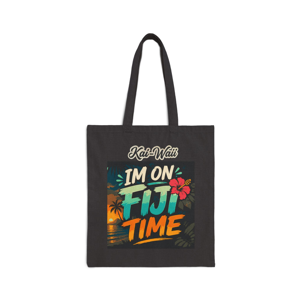 Tote Bag — Tribal Pattern "Kai-Waïi" Cotton Canvas Tote