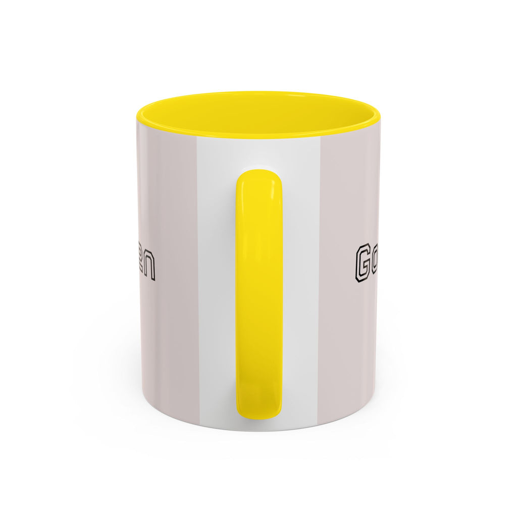 Motivational Accent Coffee Mug — "God Made It Happen" Inspirational Latte Mug