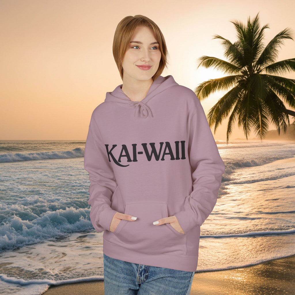 KAI-WAII Bold Text Hoodie — Minimalist Streetwear Pullover