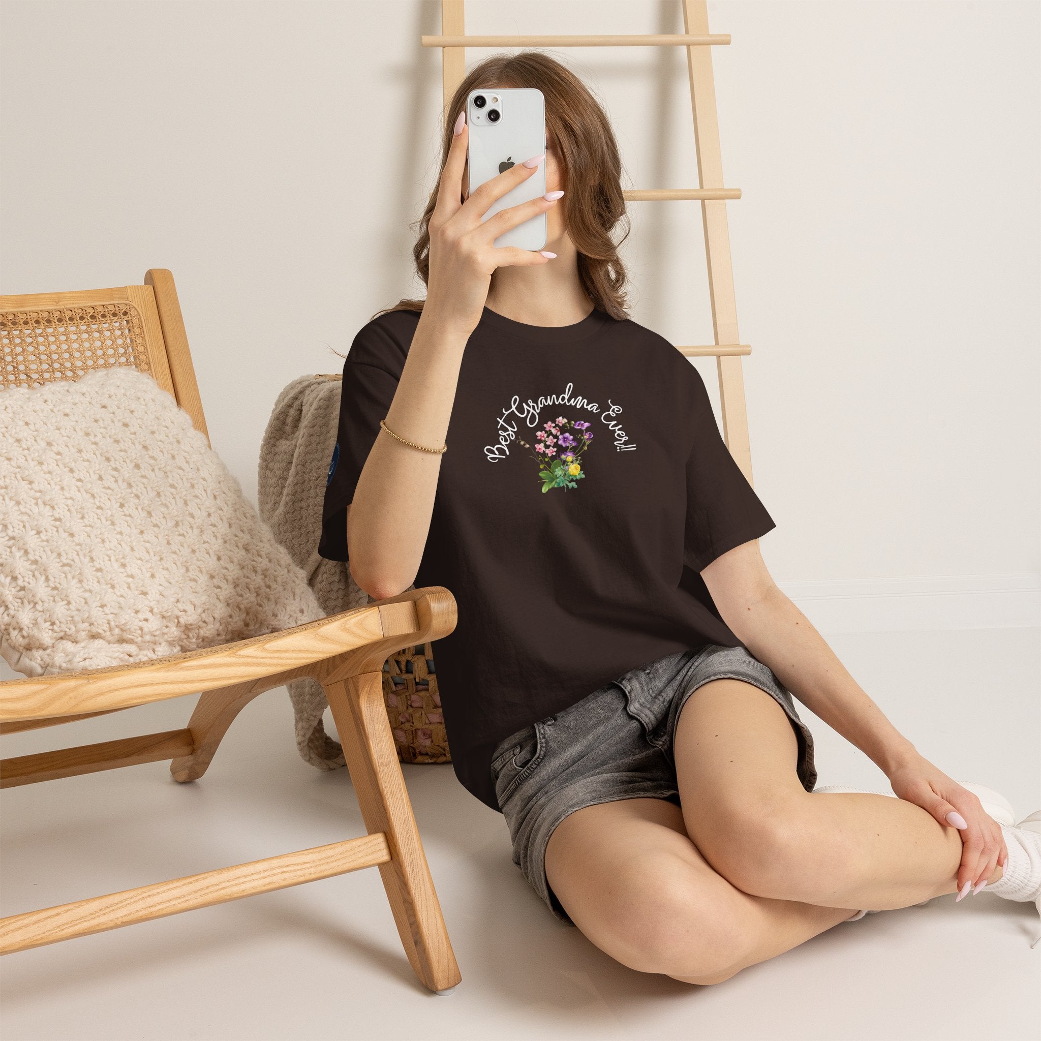'Best Grandma Ever' Floral T-Shirt — Gift Tee for Grandma, Mother's Day & Birthday