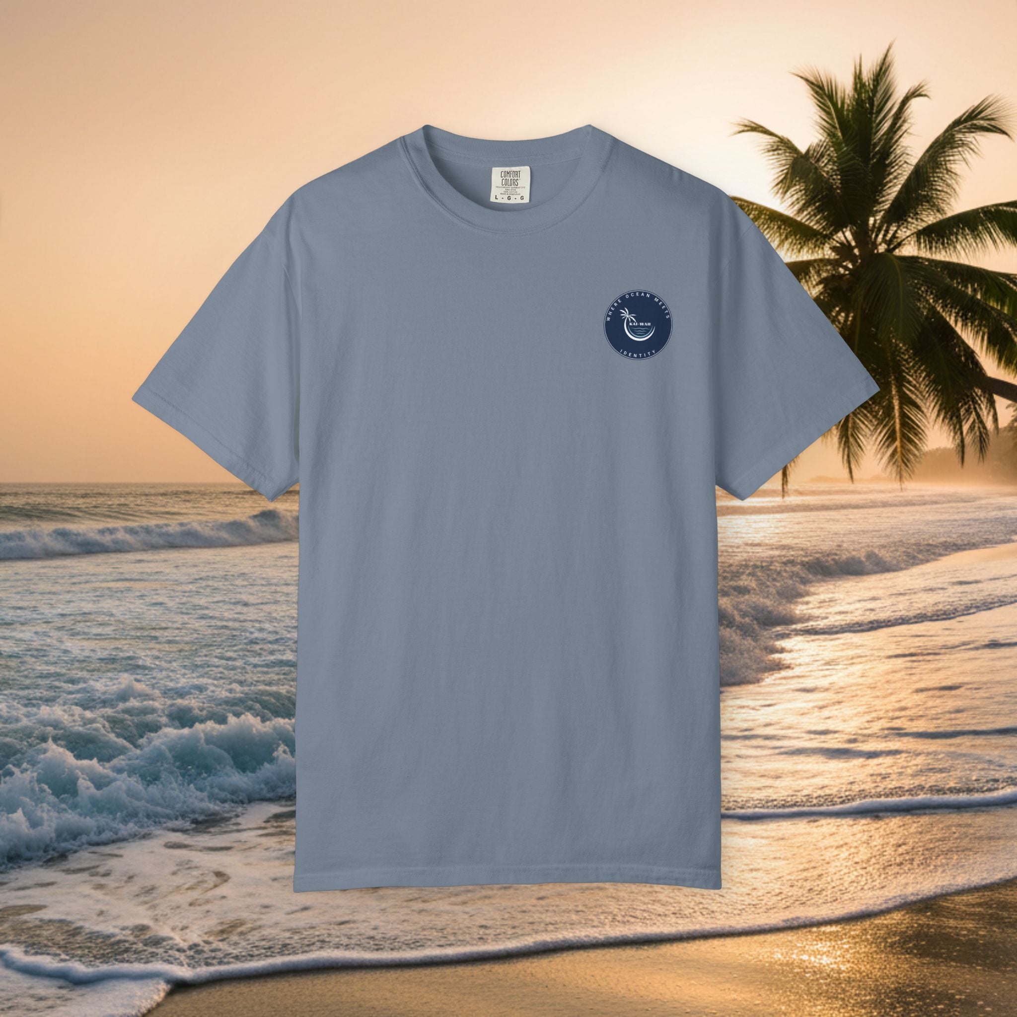 Graphic T-Shirt — "Shit I Don't Have Time For" Beach Sunset Crew Tee