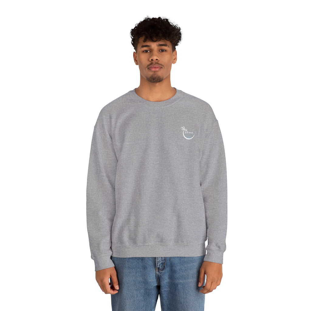 Keep Calm Crewneck Sweatshirt — "Keep Calm and Let Jesus Take the Wheel"