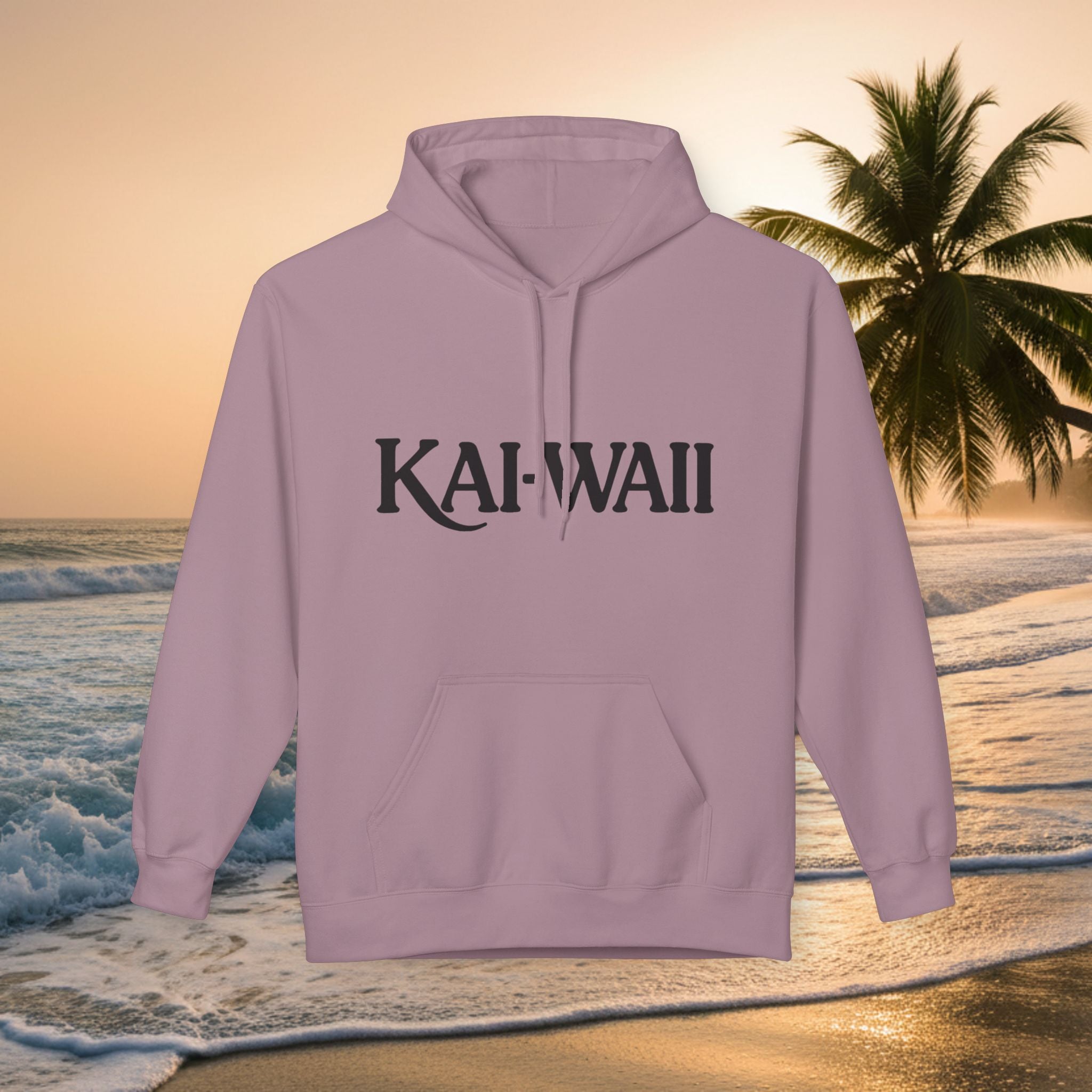 KAI-WAII Bold Text Hoodie — Minimalist Streetwear Pullover