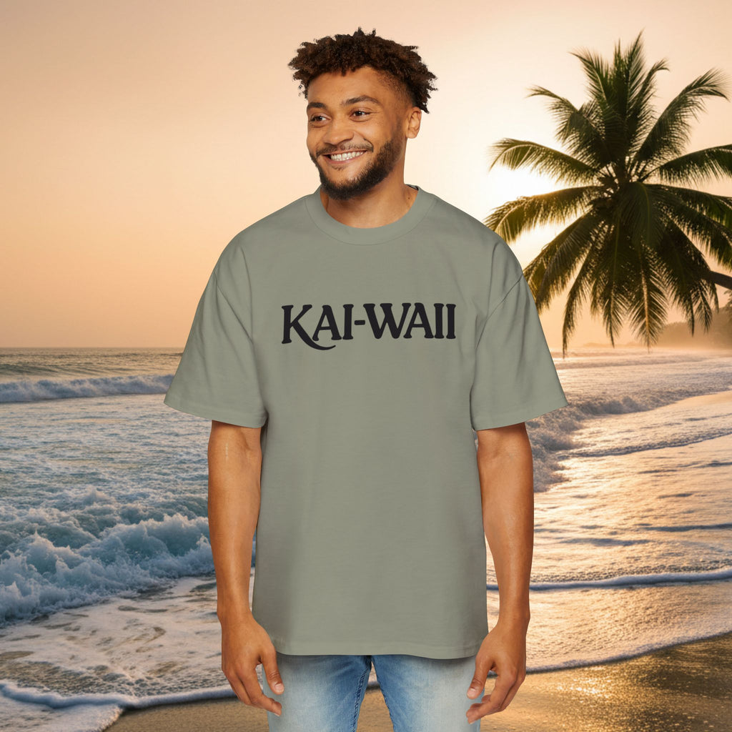 KAI-WAII Oversized Tee — "Shit I Don't Have Time For" Beach Graphic Shirt